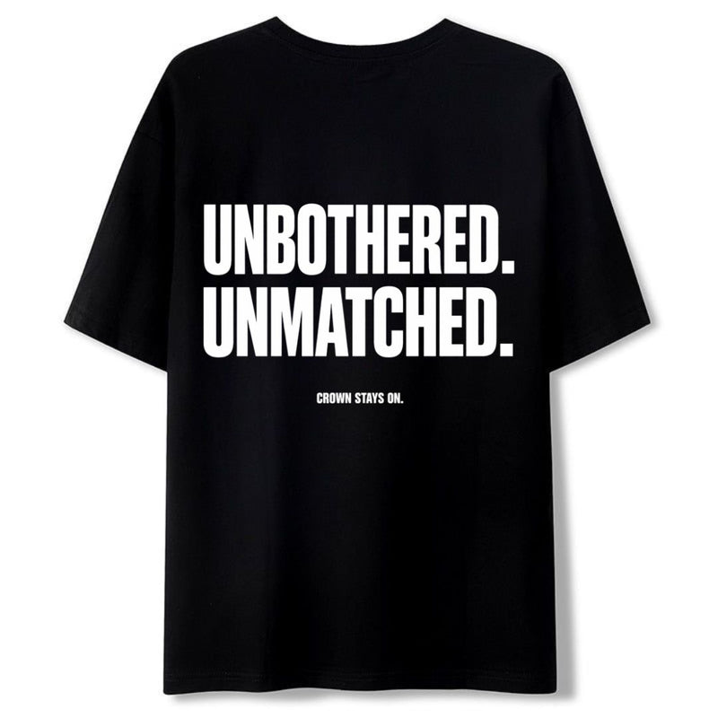 Unbothered. Unmatched. — Women's Oversized T-Shirt
