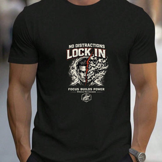 LOCK IN – No Distractions T-Shirt