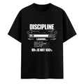 Discipline Loading 99% — Men's Oversized T-Shirt