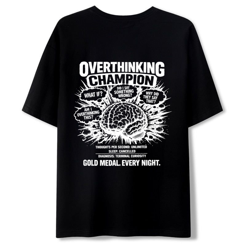 Overthinking Champion — Women's Oversized T-Shirt