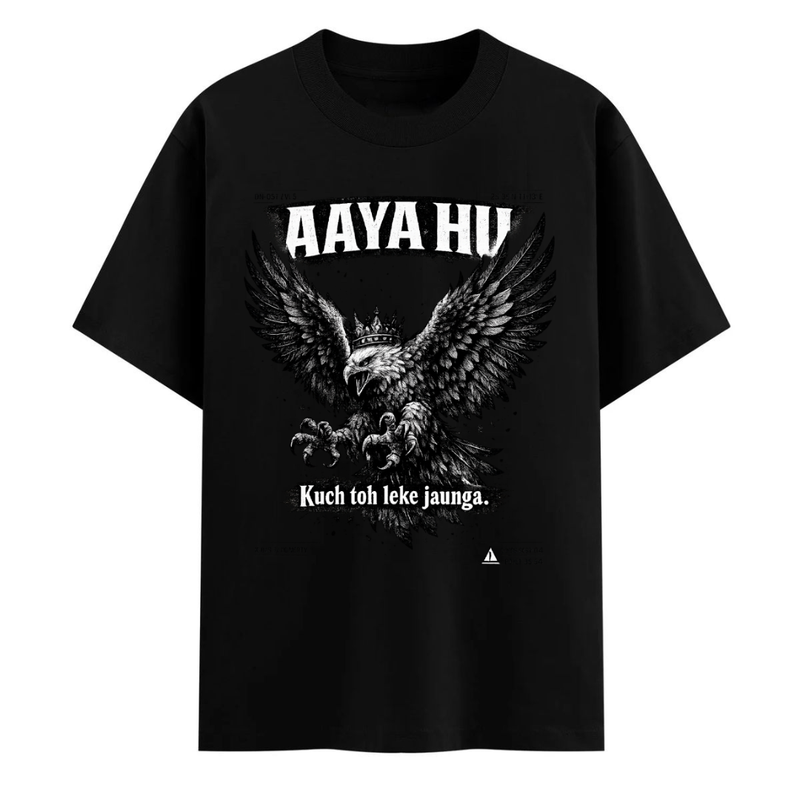 `Aaya Hu — Men's Oversized T-Shirt`