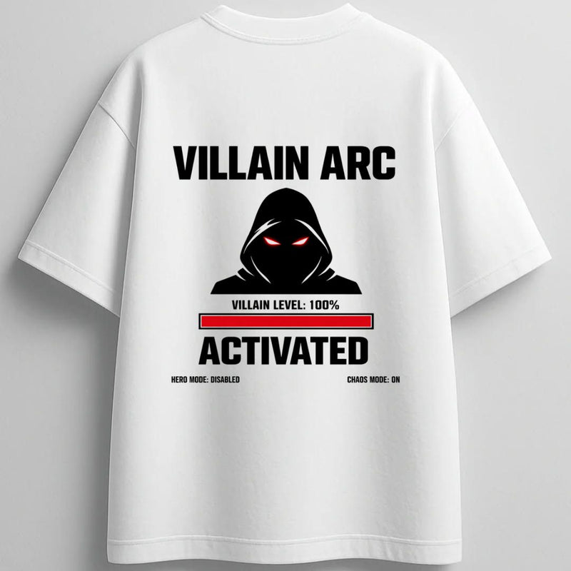 Villain Arc Activated — Men's Oversized T-Shirt