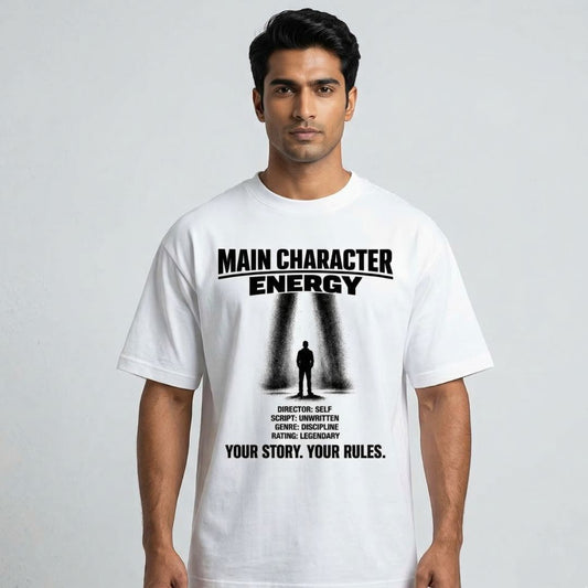 Main Character Energy — Men's Oversized T-Shirt