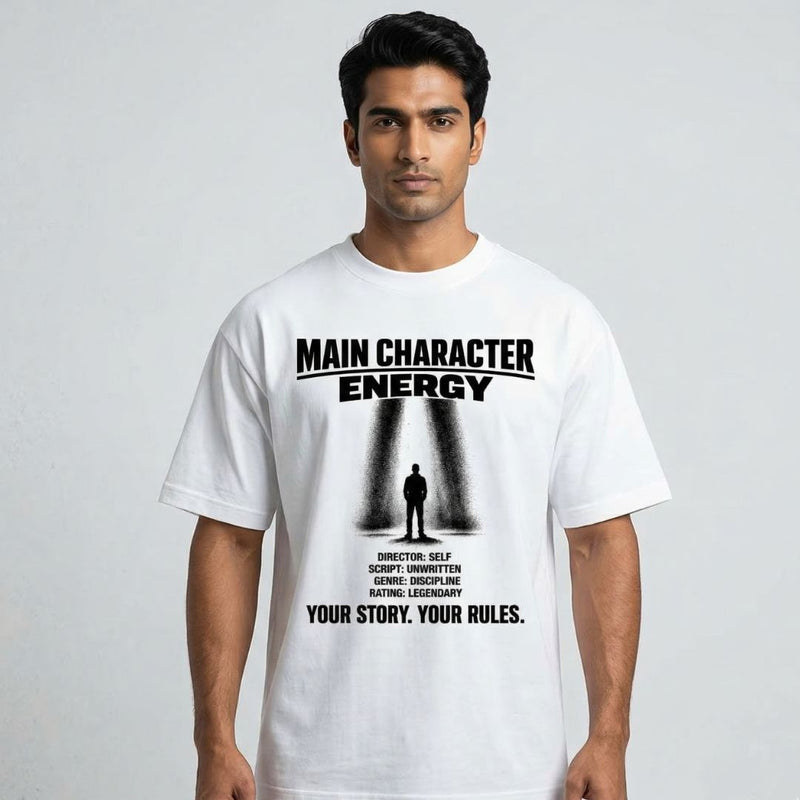 Main Character Energy — Men's Oversized T-Shirt