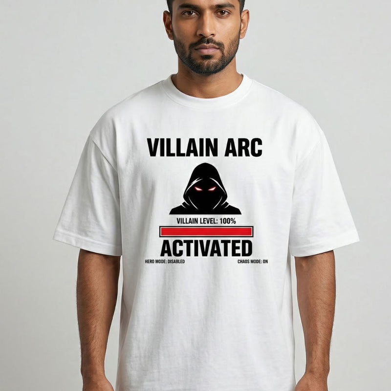 Villain Arc Activated — Men's Oversized T-Shirt
