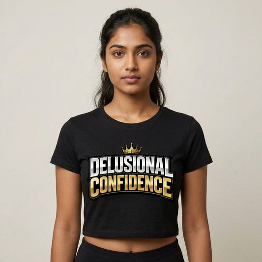 Delusional Confidence — Women's Crop Top