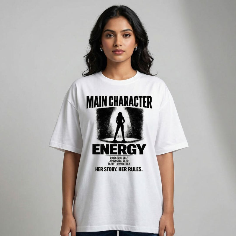 Main Character Energy — Women's Oversized T-Shirt