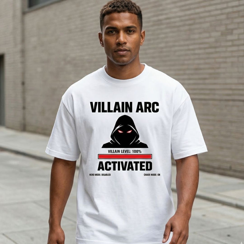 Villain Arc Activated — Men's Oversized T-Shirt