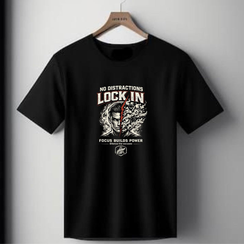 LOCK IN – No Distractions T-Shirt