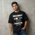 Professionally Exhausted — Men's Oversized T-Shirt