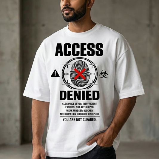 Access Denied — Men's Oversized T-Shirt