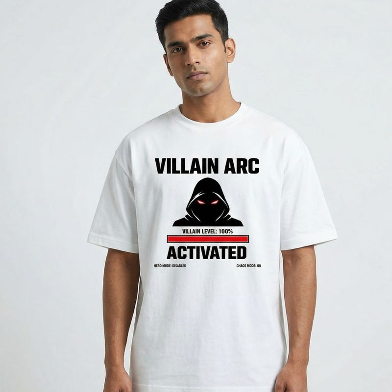 Villain Arc Activated — Men's Oversized T-Shirt