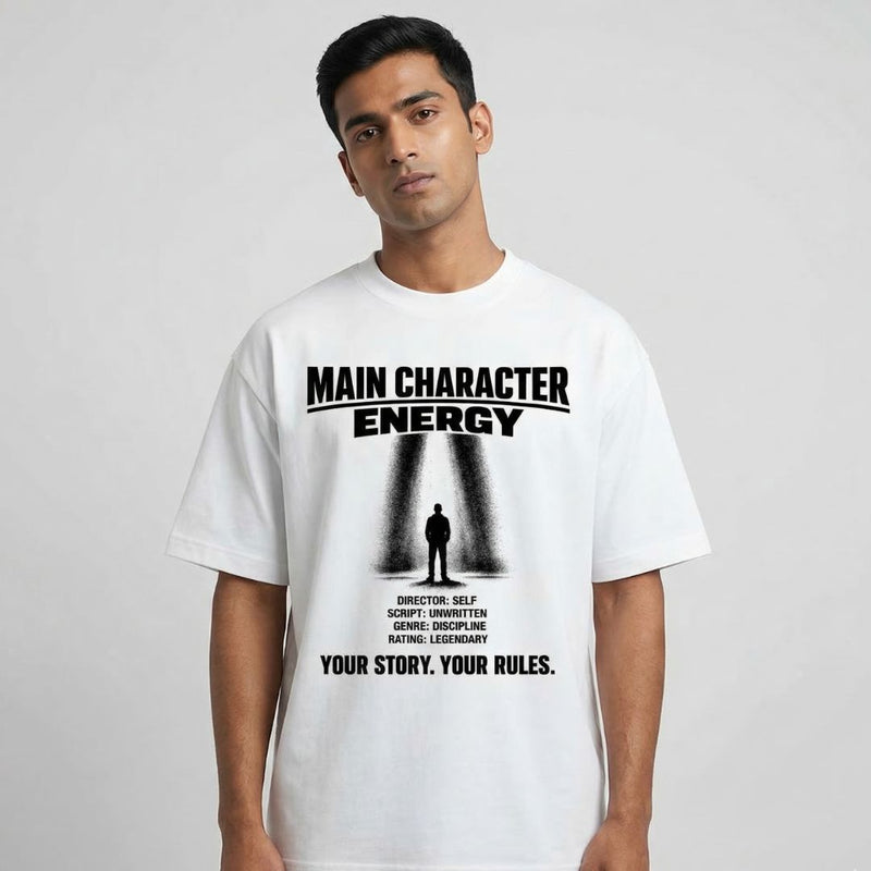 Main Character Energy — Men's Oversized T-Shirt