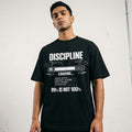 Discipline Loading 99% — Men's Oversized T-Shirt
