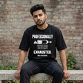 Professionally Exhausted — Men's Oversized T-Shirt
