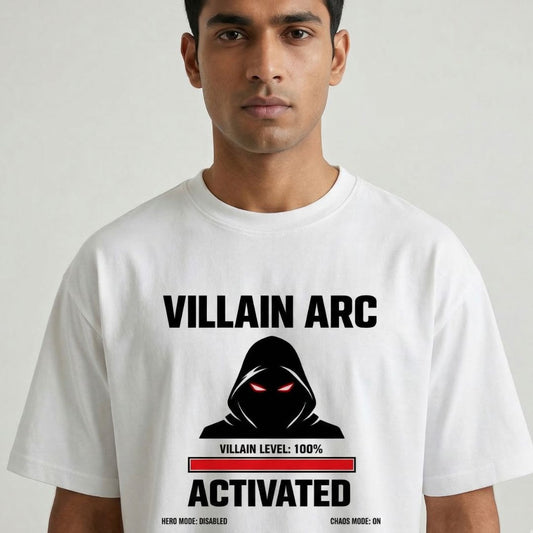 Villain Arc Activated — Men's Oversized T-Shirt